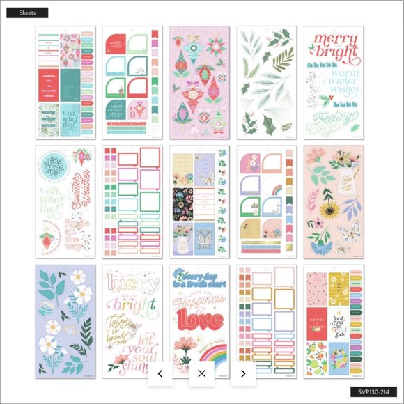 NWT Happy Planner (5) Sticker Books Bundle Seasonal Holiday Tile Emojis Budget - Picture 8 of 11